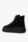 MM6 Maison Margiela BLACK Suede platform boots