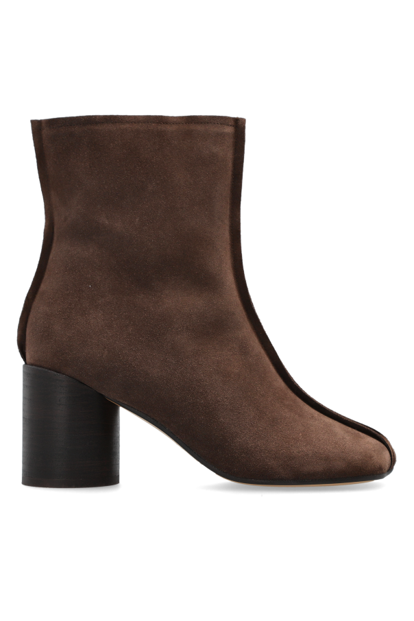 Suede heeled ankle boots od MM6 Maison Margiela