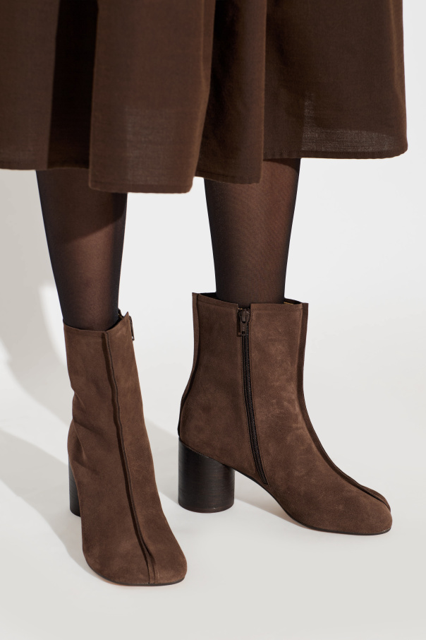 MM6 Maison Margiela Suede heeled ankle boots
