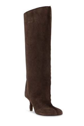 MM6 Maison Margiela Botas altas de ante con tacón