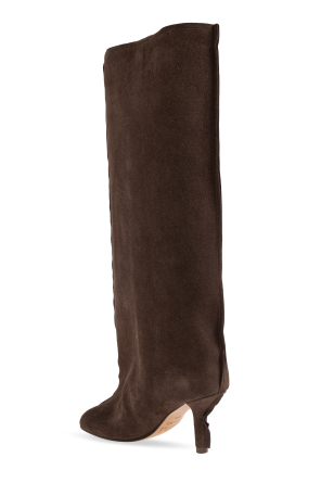 MM6 Maison Margiela Botas altas de ante con tacón