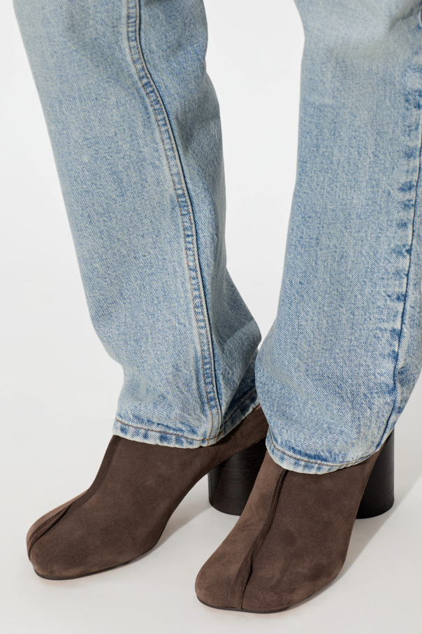 MM6 Maison Margiela Suede heeled mules