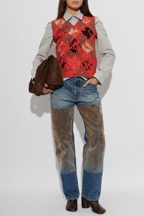 MM6 Maison Margiela Кожени обувки на ток