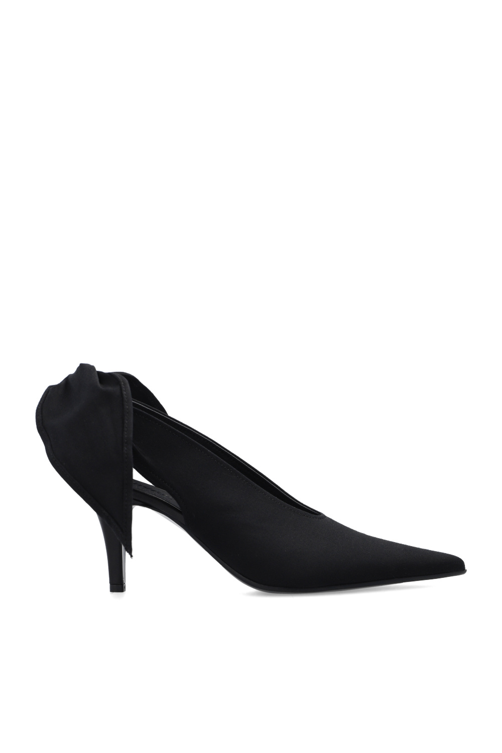 ankle boots with logo salvatore ferragamo shoes cassaro nero Open-heel pumps