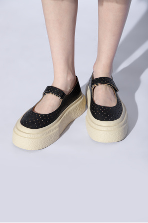 ‘gambetta’ platform shoes od Butterfly Printed Sweatshirt Crew Neck Long Sleeve