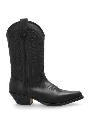 Leather cowboy boots
