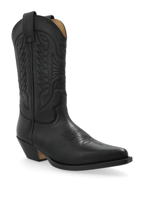 MM6 Maison Margiela Botas vaqueras de cuero