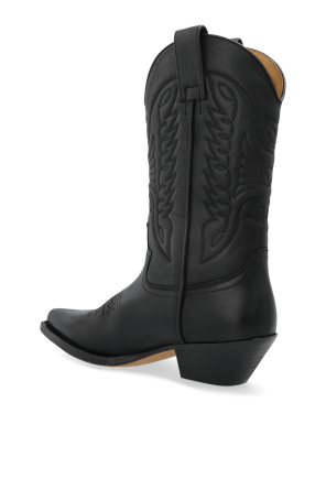 MM6 Maison Margiela Botas vaqueras de cuero