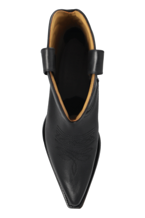 MM6 Maison Margiela Botas vaqueras de cuero