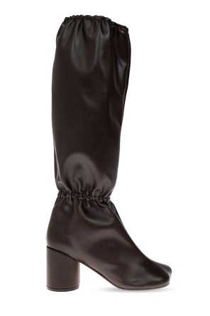 Kniestiefel mit Absatz