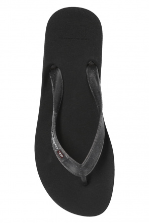 Diesel are dainty closed back sandals sit on a thin stiletto heel