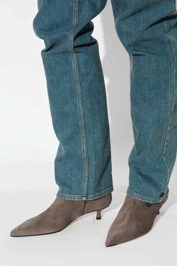 Aeyde Suede heeled boots ‘Sabrina’