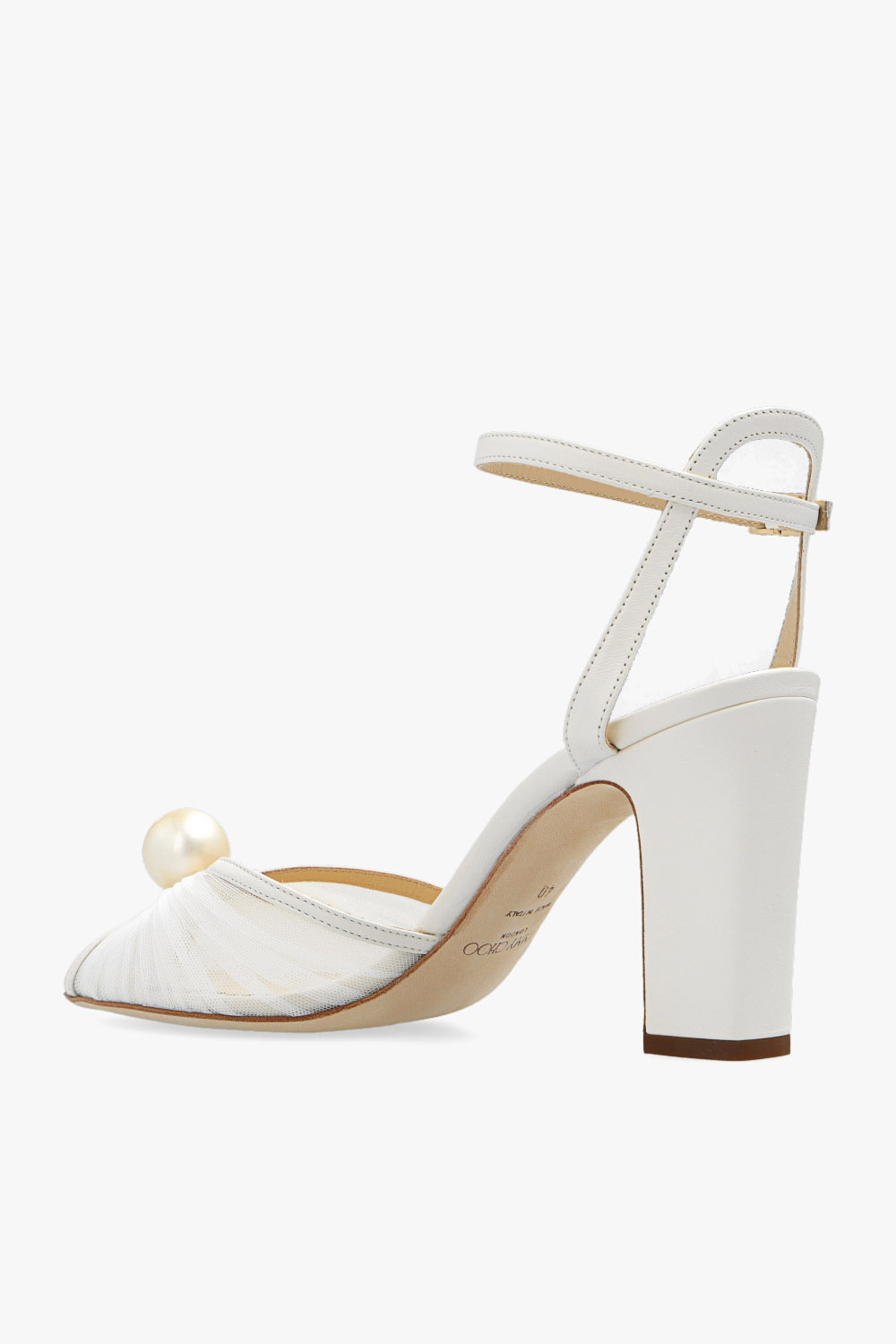 Cream ‘Sacaria’ heeled sandals Jimmy Choo - Vitkac GB