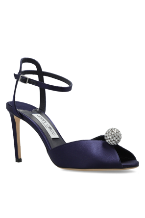 Jimmy Choo 'Sacora' satin heeled sandals