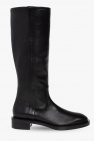 Stuart Weitzman BLACK ‘Sadie’ leather boots