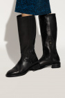 Stuart Weitzman BLACK ‘Sadie’ leather boots