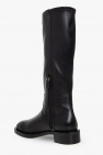 Stuart Weitzman BLACK ‘Sadie’ leather boots