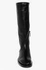 Stuart Weitzman BLACK ‘Sadie’ leather boots