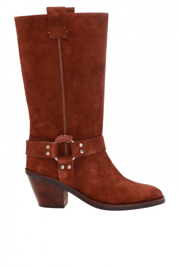 See By Chloé Logo-embossed heeled boots