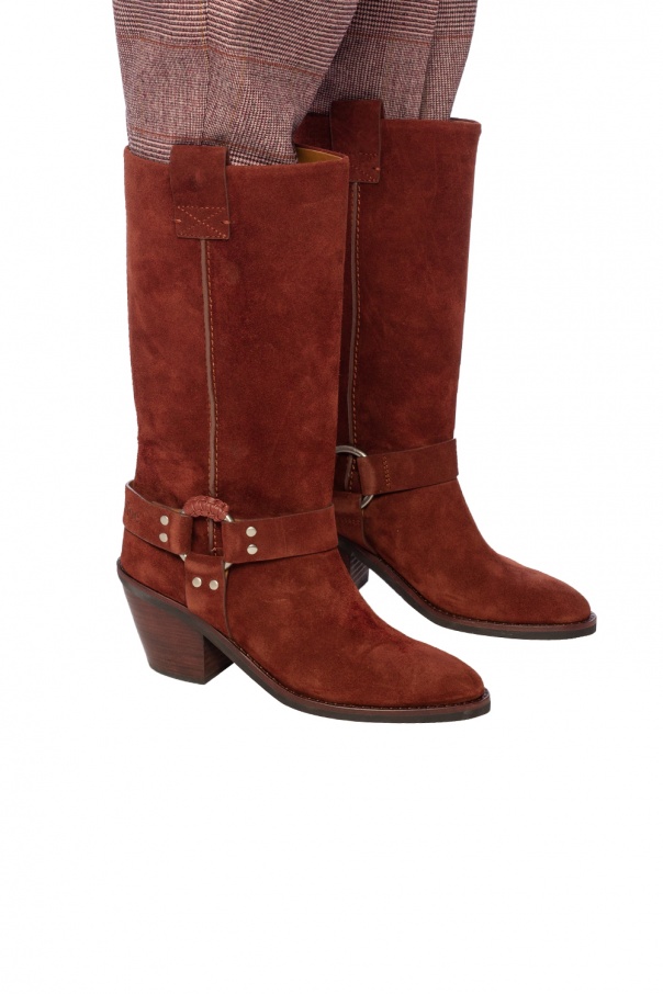 See By Chloé Logo-embossed heeled boots