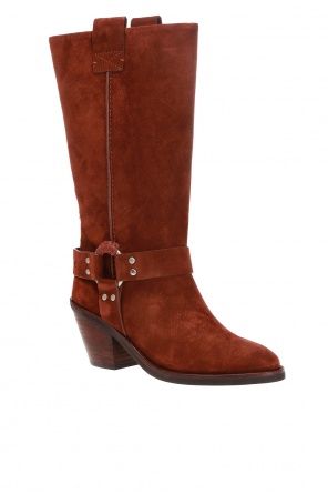 See By Chloé Logo-embossed heeled boots