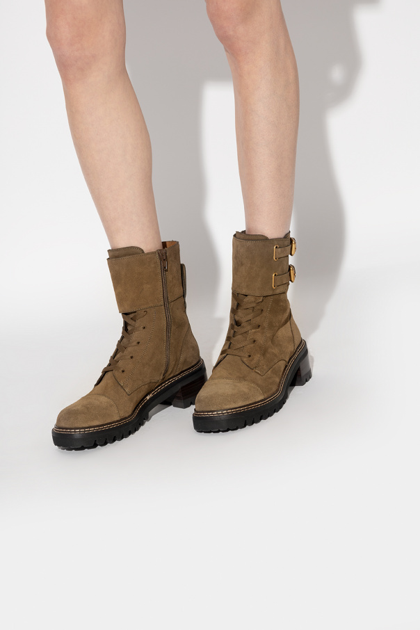 See By Chloé ‘Mallory’ crocodile boots