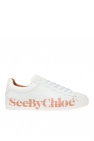 See By gathers chloe ‘Essie’ sneakers with logo