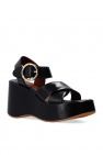 See By Chloé BLACK ‘Lyna’ wedge sandals