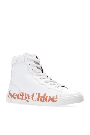 See By Chloé Branded high-top sneakers