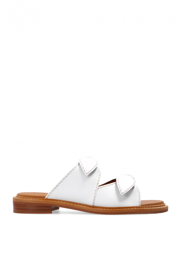 See By Chloe Leather slides with logo