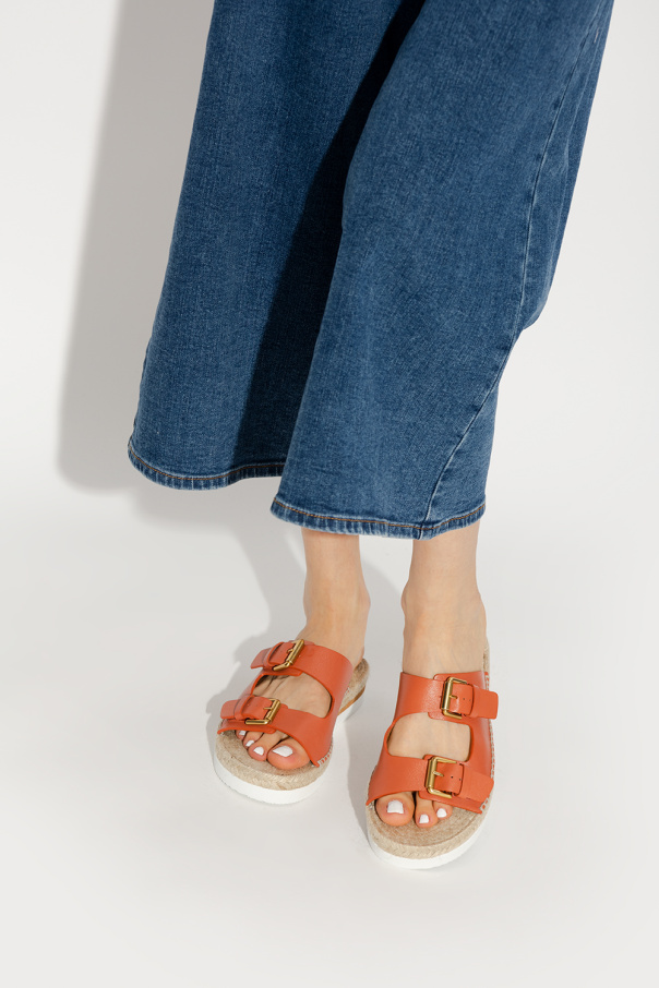 See By Chloé ‘Glyn’ leather slides