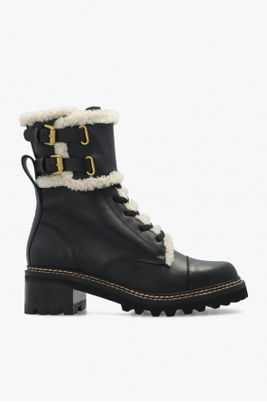 see by chloe chunky leather ankle boots item