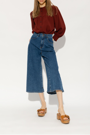 See By Chloé 'chloe wool blend straight leg trousers