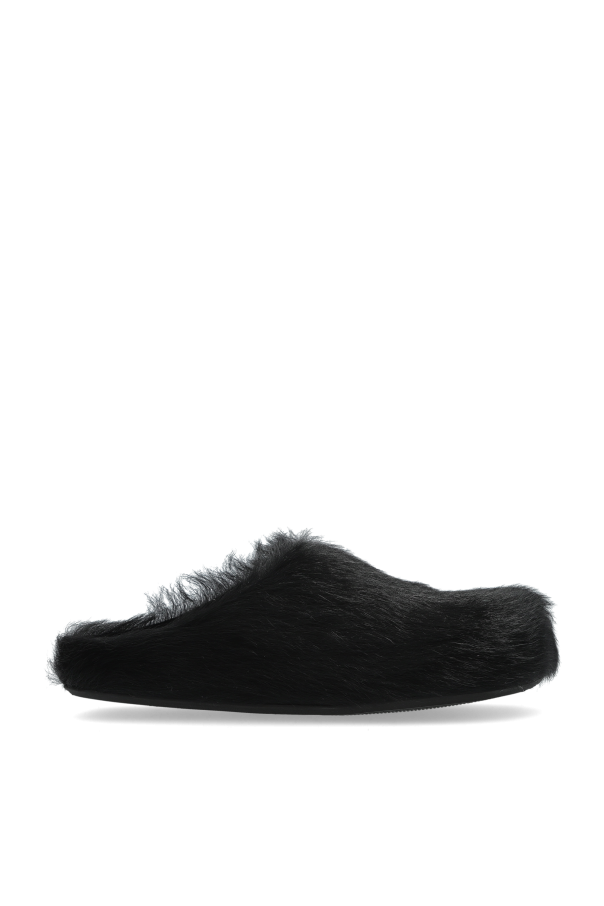 Fur-trimmed slides od Marni