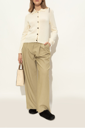 Marni Sliders with fur trim