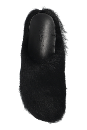 Marni Sliders with fur trim