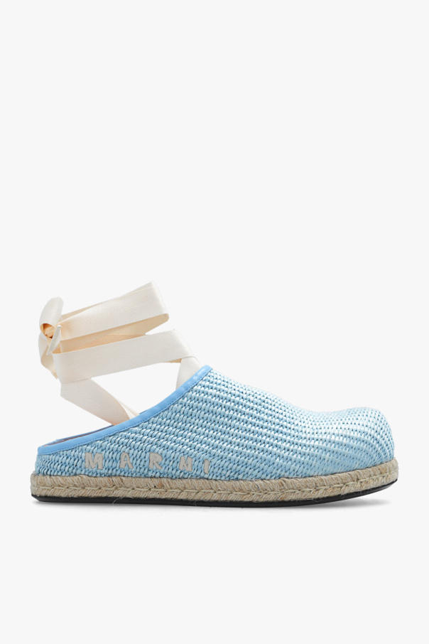 Marni ‘Fussbett’ slides with ankle tie