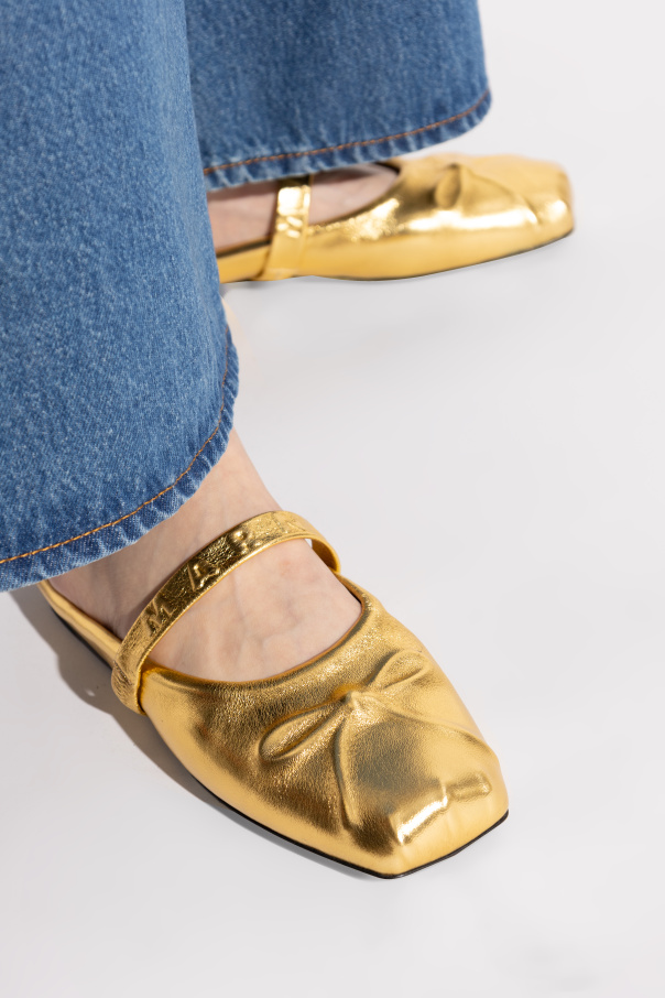 Marni Skórzane klapki