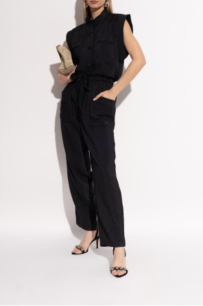 Isabel Marant Zamszowe sandały na obcasie ‘Vilja’