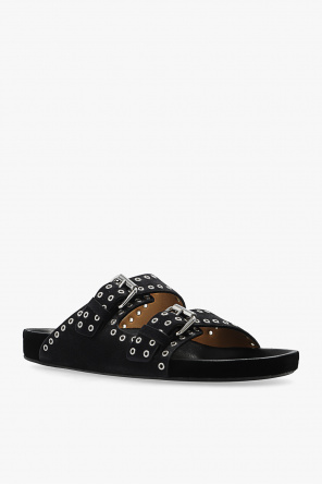 Isabel Marant ‘Lennyo’ suede slide sandals