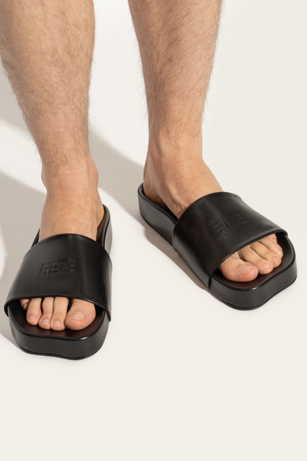MM6 Maison Margiela Leather slides