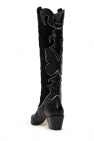 Sophia Webster BLACK ‘Shelby’ heeled knee-high boots
