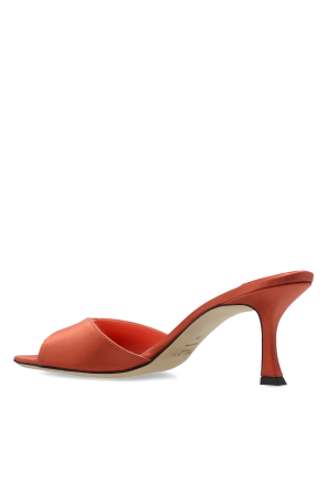 Jimmy Choo "Skye" satin heeled mules