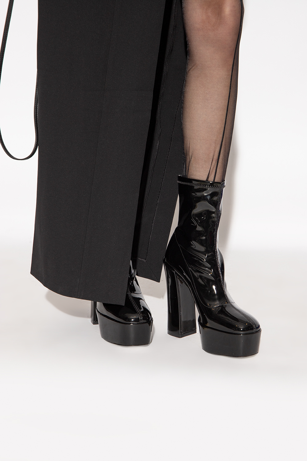 Skyhigh patent-leather platform ankle boots