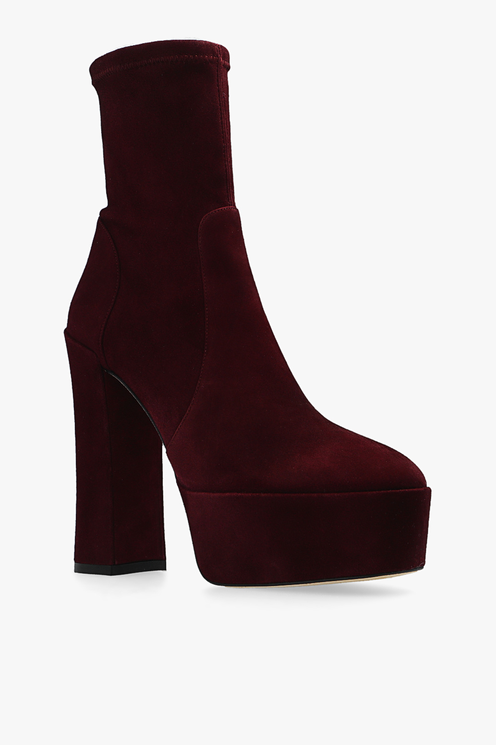 Stuart Weitzman ‘Skyhigh’ suede platform ankle boots