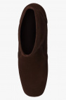 Stuart Weitzman BROWN ‘Sleek’ suede heeled ankle boots