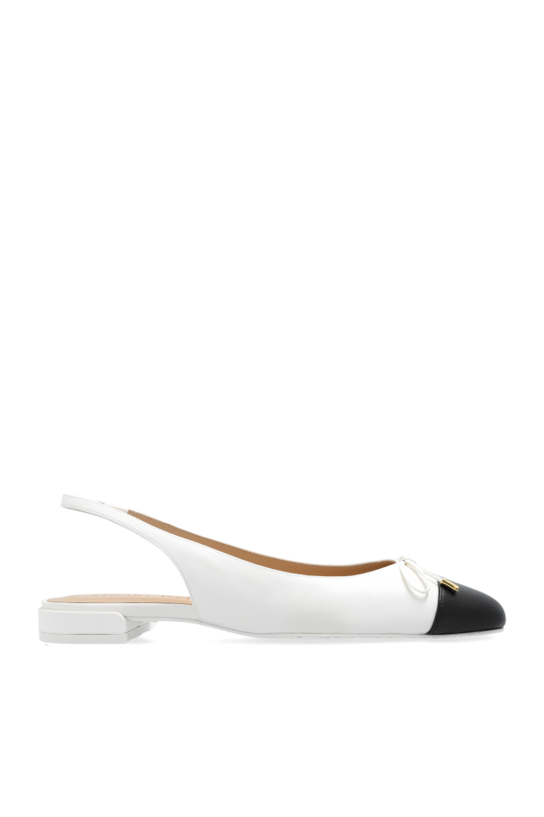 Stuart Weitzman ‘Sleek Bow’ slingback flat shoes