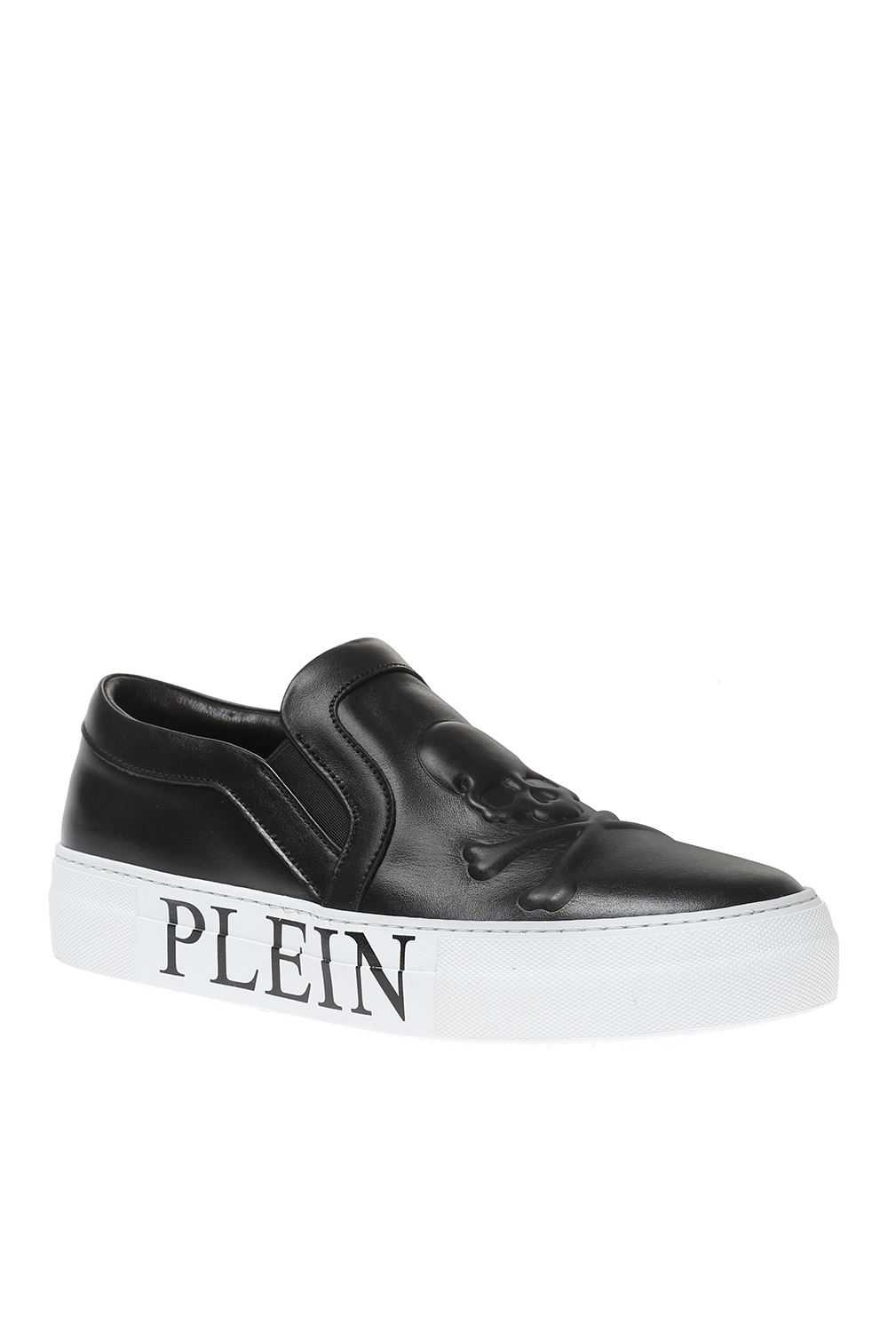 Philipp Plein Black Leather Skull Logo Slip-on Shoes, Brand Size 36 (US  Size 6) P18S WSC0822 PLE075N BK/MLT - Shoes - Jomashop