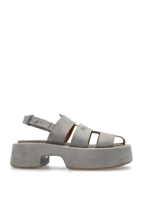 Suede platform shoes od JW Anderson