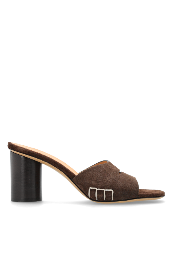 Suede heeled mules od JW Anderson